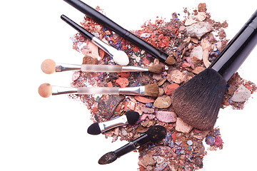 Image showing crushed eyeshadows