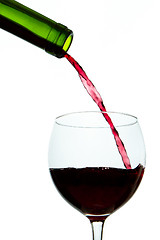 Image showing pouring red wine 