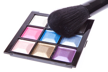 Image showing compact eyeshadows