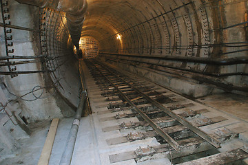 Image showing Railway tunne on the erosion section