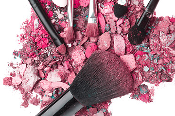 Image showing crushed eyeshadows