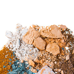 Image showing crushed eyeshadows