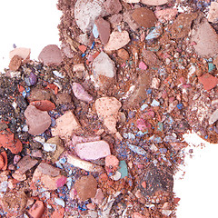 Image showing crushed eyeshadows