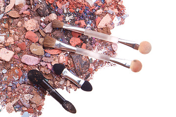 Image showing crushed eyeshadows