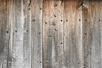 Image showing weathered old brown wooden texture