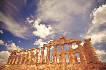 Image showing Greek temple in Selinunte