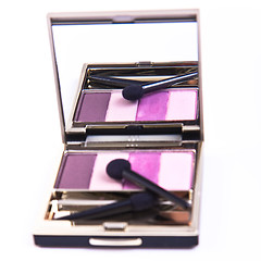 Image showing set of eyeshadows