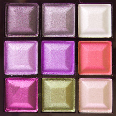 Image showing colorful eyeshadows