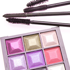 Image showing makeup set isolated