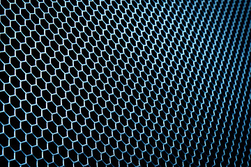 Image showing abstract metallic grid