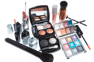 Image showing set of cosmetic makeup products