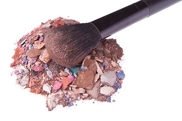 Image showing crushed eyeshadows