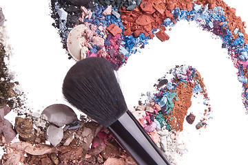 Image showing crushed eyeshadows