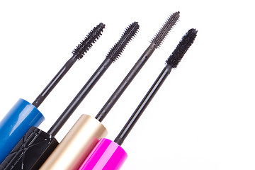 Image showing mascara set isolated