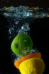 Image showing fruit splash