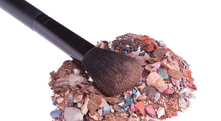 Image showing crushed eyeshadows