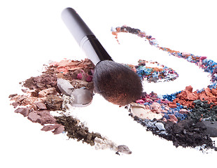 Image showing crushed eyeshadows