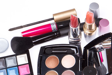 Image showing set of cosmetic makeup products