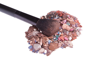 Image showing crushed eyeshadows