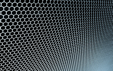 Image showing abstract metallic grid