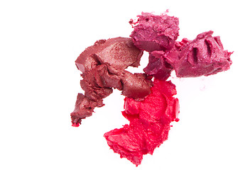 Image showing scraps of lipstick