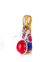 Image showing easter bunny with egg