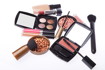 Image showing set of cosmetic makeup products