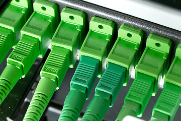 Image showing optic fiber hub