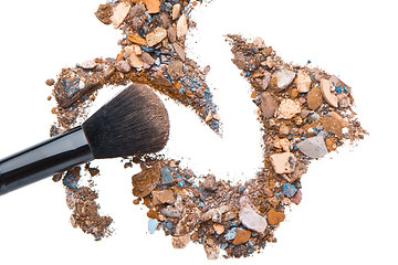 Image showing crushed eyeshadows