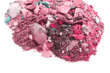 Image showing crushed eyeshadows