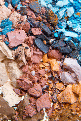 Image showing crushed eyeshadows