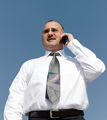 Image showing businessman calling