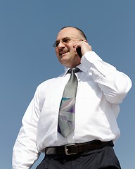 Image showing businessman calling