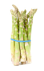 Image showing Bunch of fresh asparagus