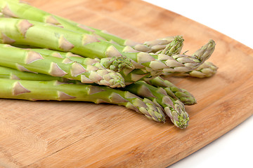 Image showing Bunch of fresh asparagus