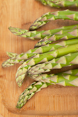 Image showing Bunch of fresh asparagus