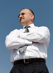 Image showing thoughtful businessman