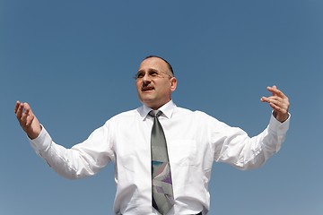 Image showing thoughtful businessman