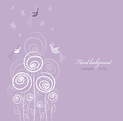 Image showing Summer floral design background