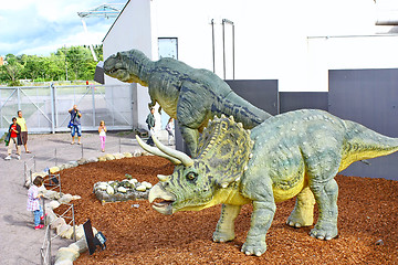 Image showing Dinosaur exhibition in Finnish Science Centre Heureka