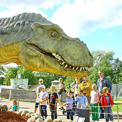 Image showing Dinosaur exhibition in Finnish Science Centre Heureka