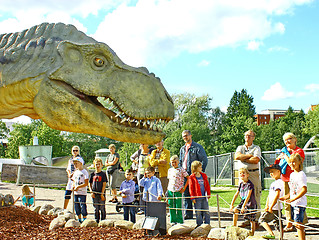 Image showing Dinosaur exhibition in Finnish Science Centre Heureka