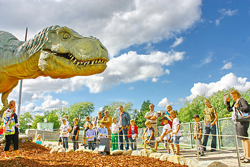 Image showing Dinosaur exhibition in Finnish Science Centre Heureka