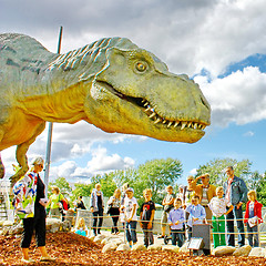 Image showing Dinosaur exhibition in Finnish Science Centre Heureka