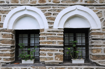 Image showing Two Medieval Windows