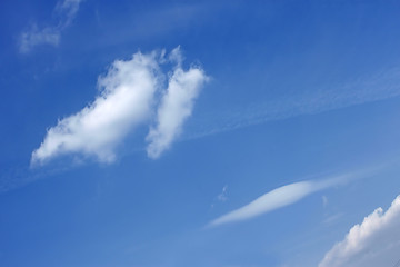 Image showing Various types of clouds