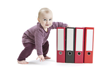 Image showing young child with ring file