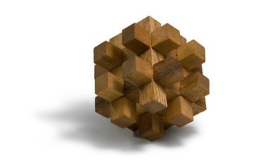 Image showing wooden 3D puzzle