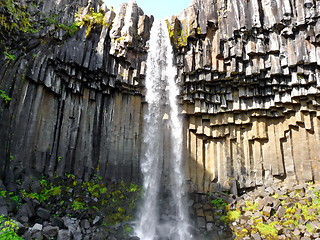 Image showing Skaftafell iceland waterfall