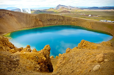 Image showing Blue sky lake